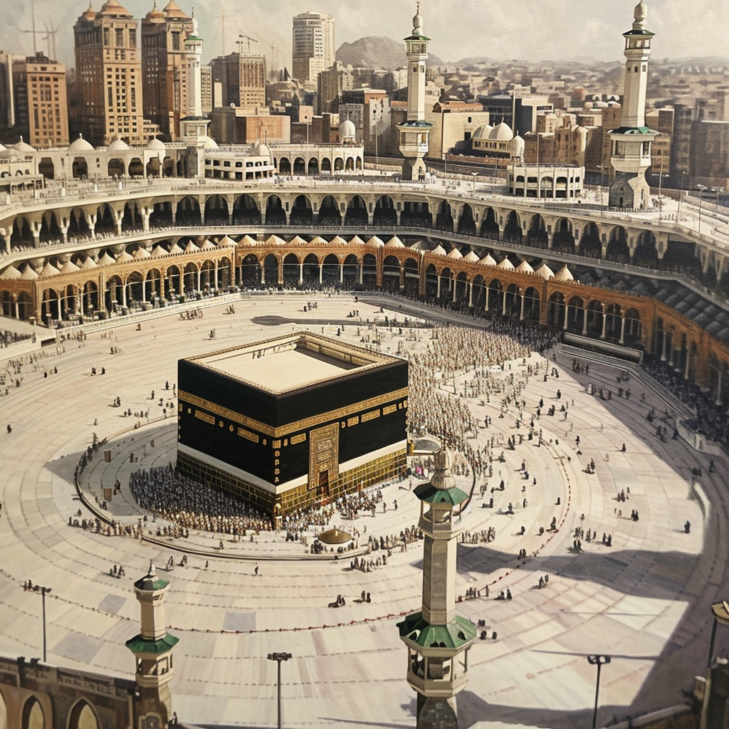 Super Realistic Image of the Kaaba in Mekkah