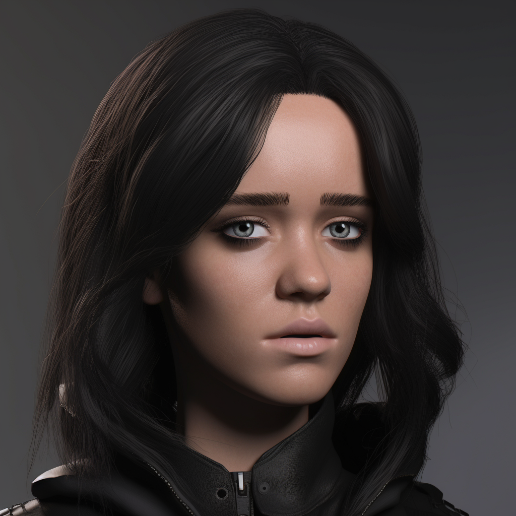 Close-up of Young Katy Perry in Agent Gear