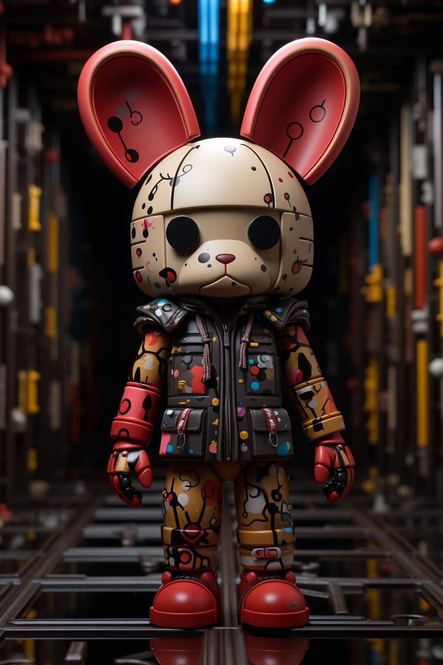 Kaws style rabbit art masterpiece