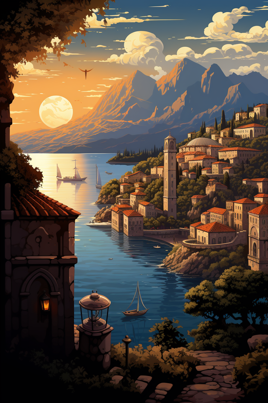 Kotor in vector art