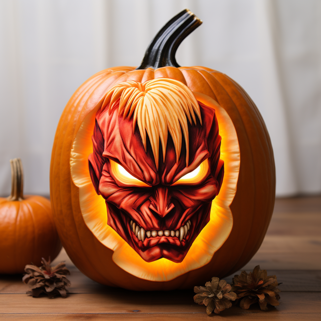 Kurosaki Ichigo wearing pumpkin mask