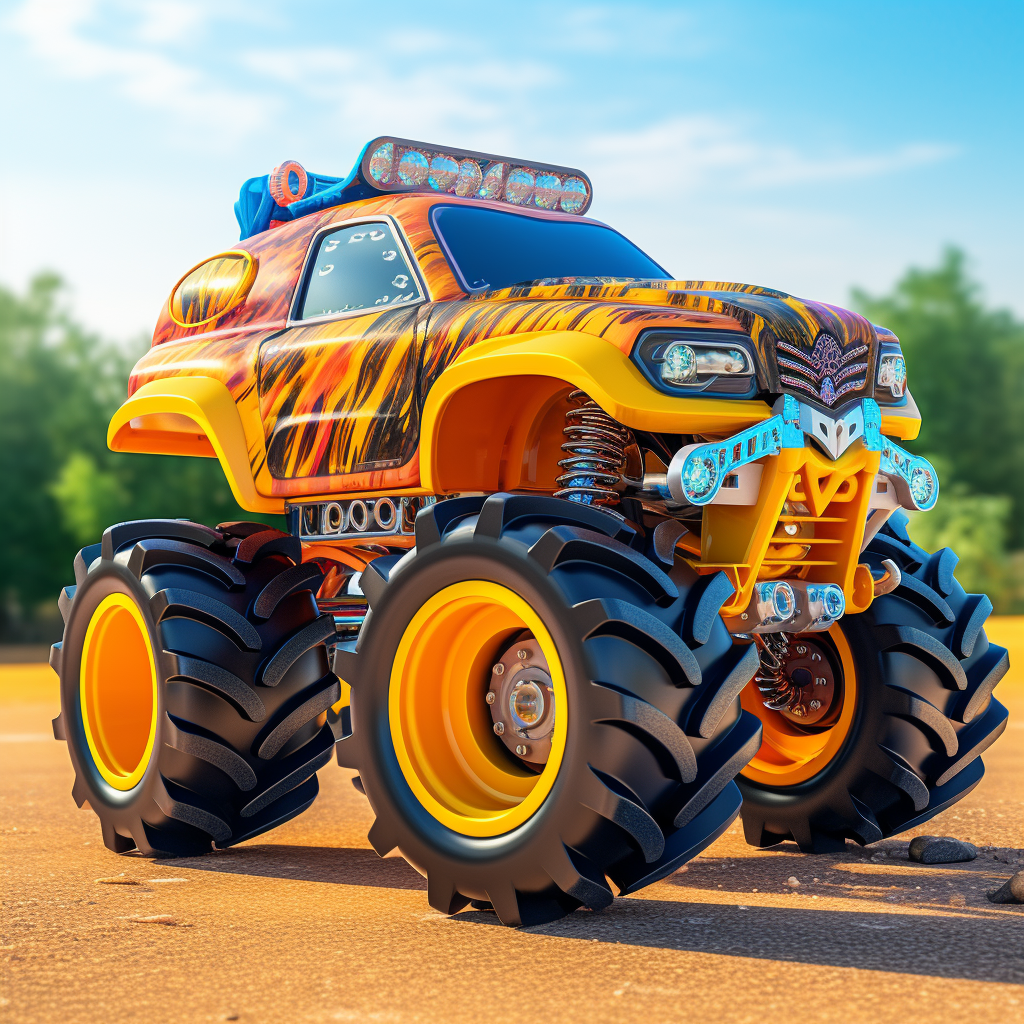 Plastic RC monster truck toy