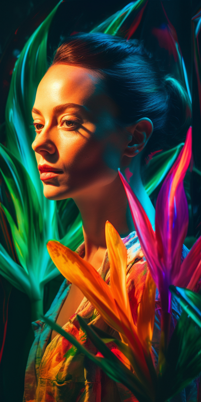 Vibrant Latin Woman Portrait