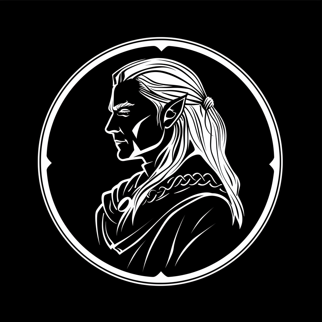 Legolas LOTR Logo Vector Circle