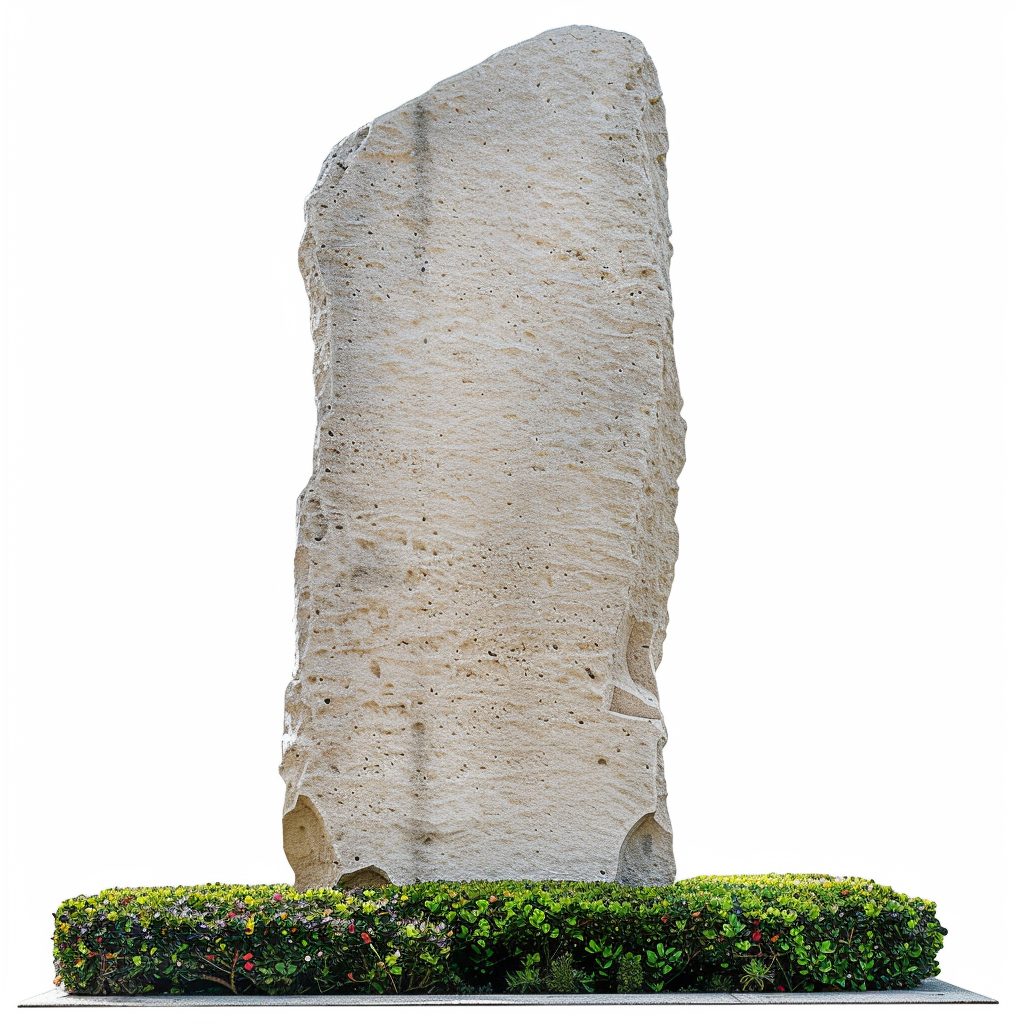 Oolitic Limestone Welcome Sign Statue