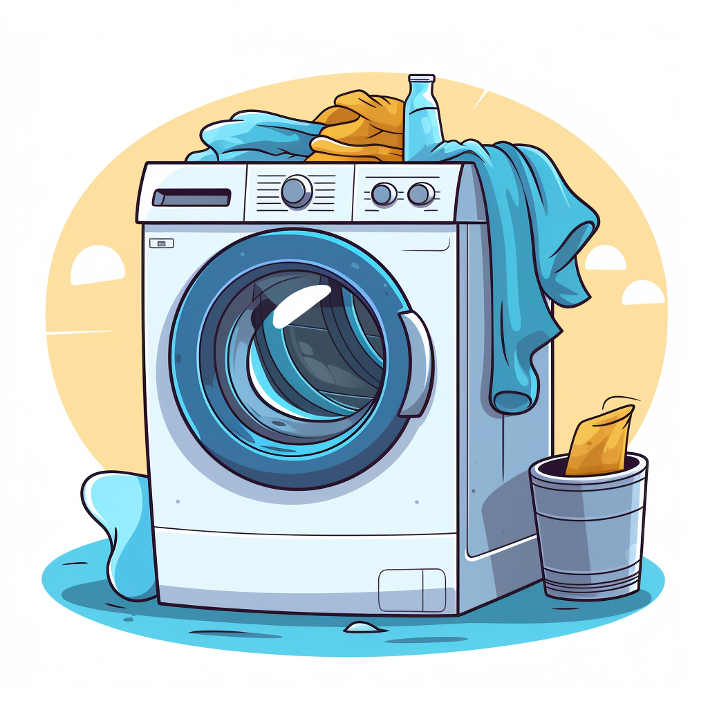 Shared Laundry Room Logo Vector Clip Art