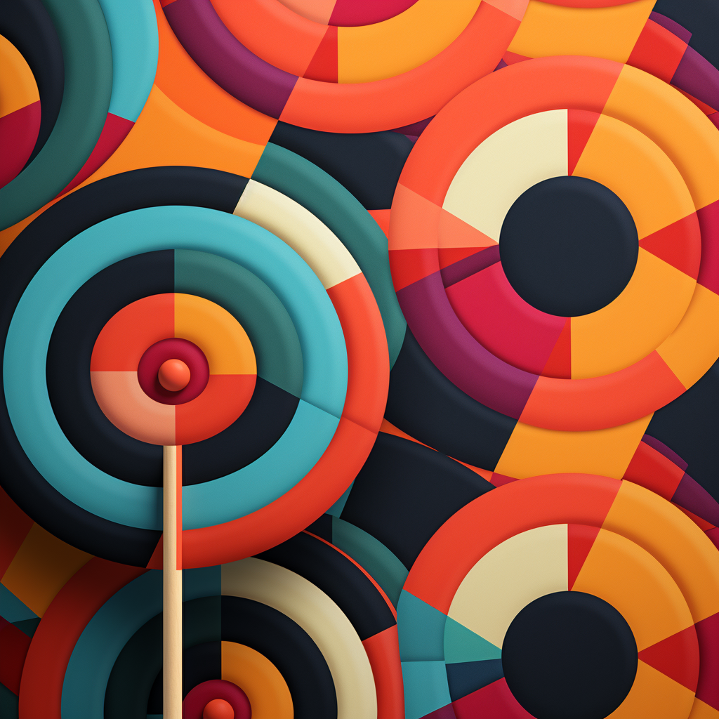 Edgy Twist Geometric Lollipop Design