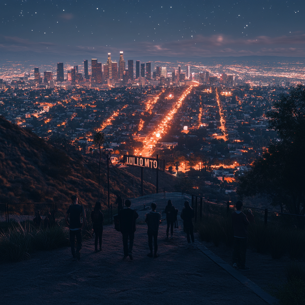 Los Angeles City Night View 2024