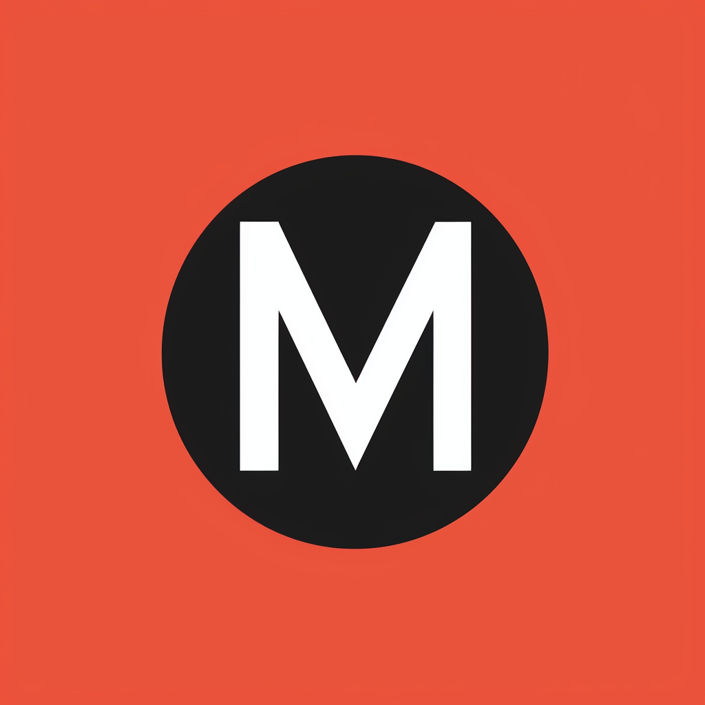 Simple letter M logo design