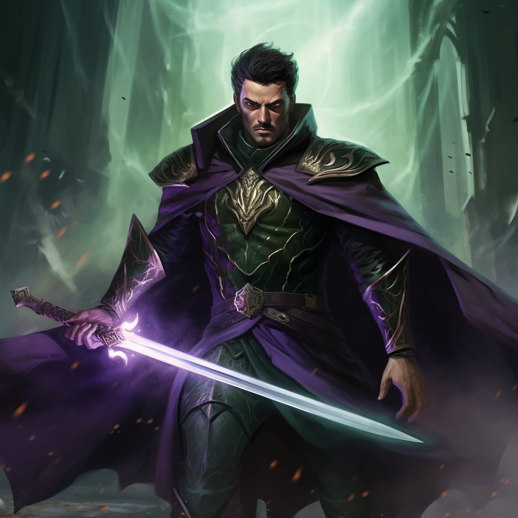 Luke Evans Vampire in Green Armor