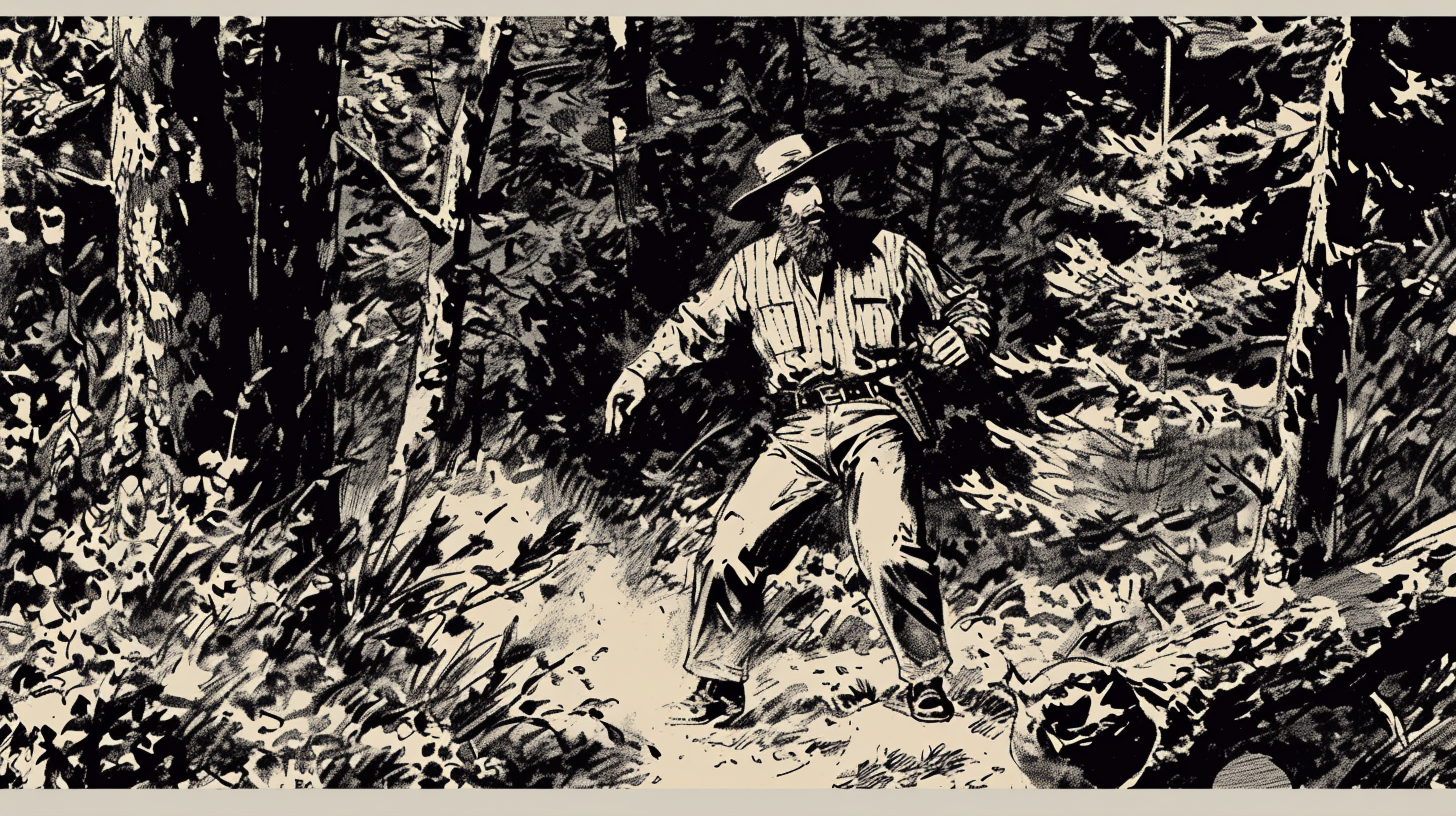 Lumberjack in New England Forest Archie Comic