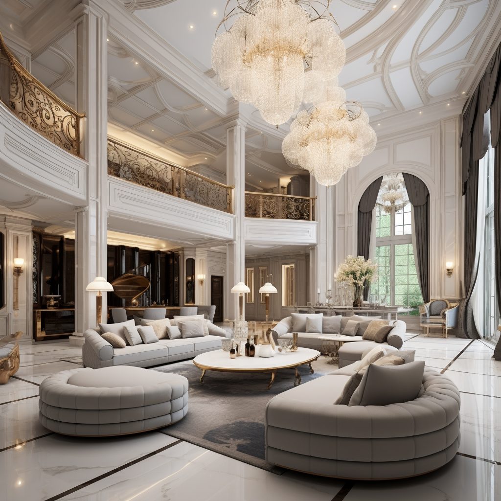 Elegant luxury living room interior