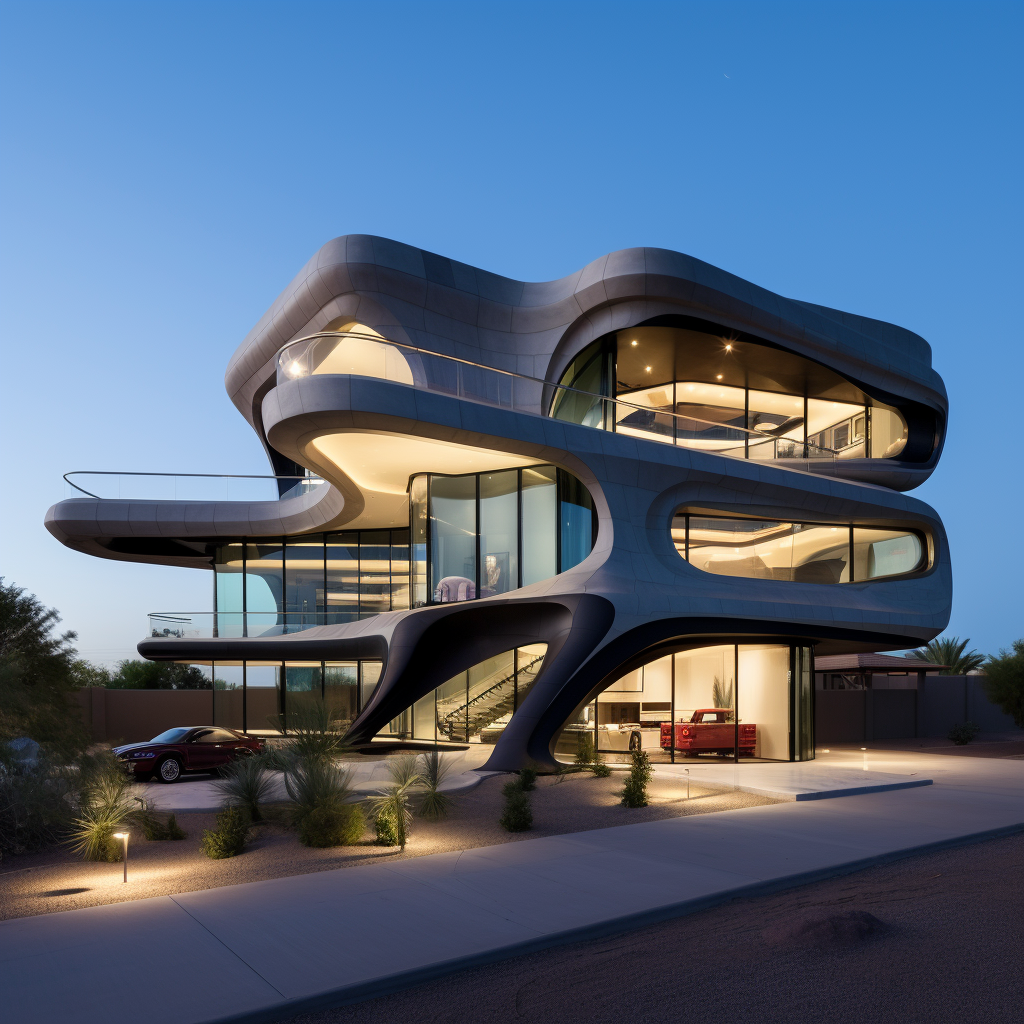 Luxury Zaha Hadid Style Compound in Scottsdale