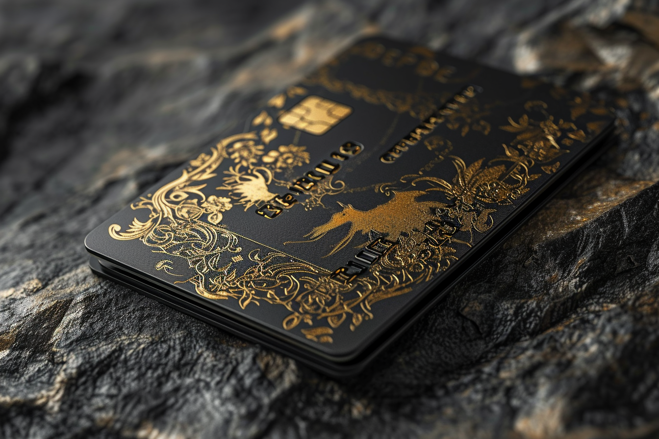 Luxury credit card design concept