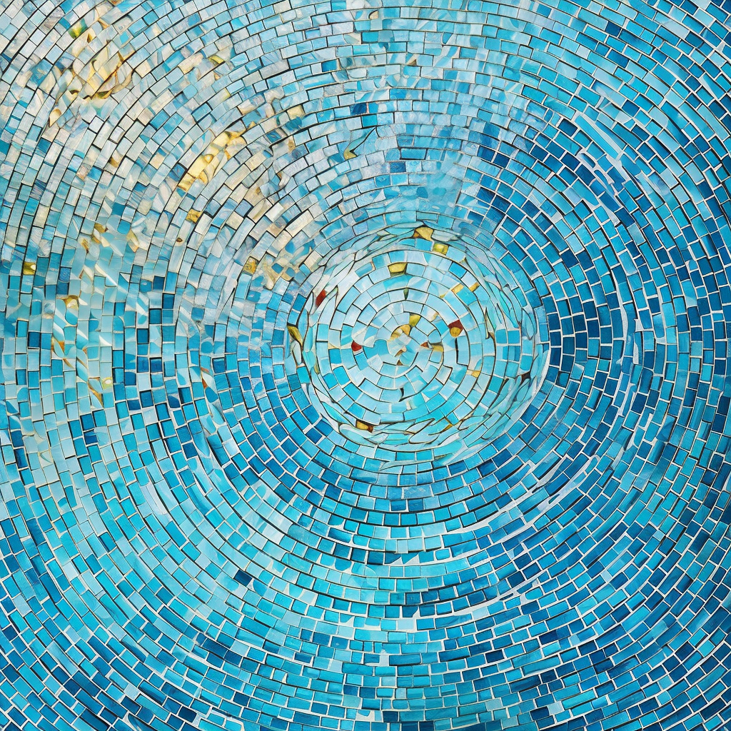 Seamless mosaic texture for swimming pool