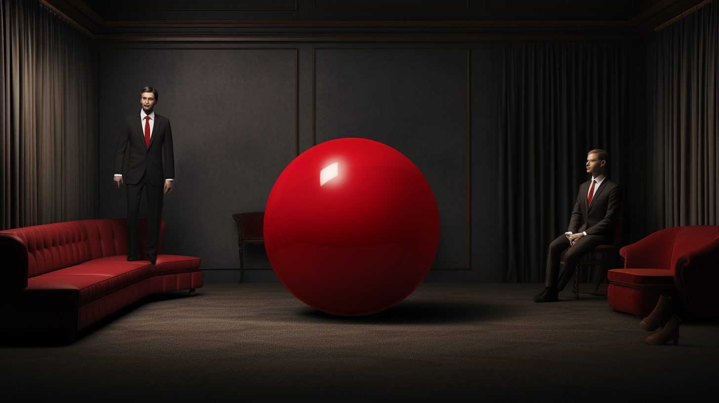 Man in Suit Red Ball Family