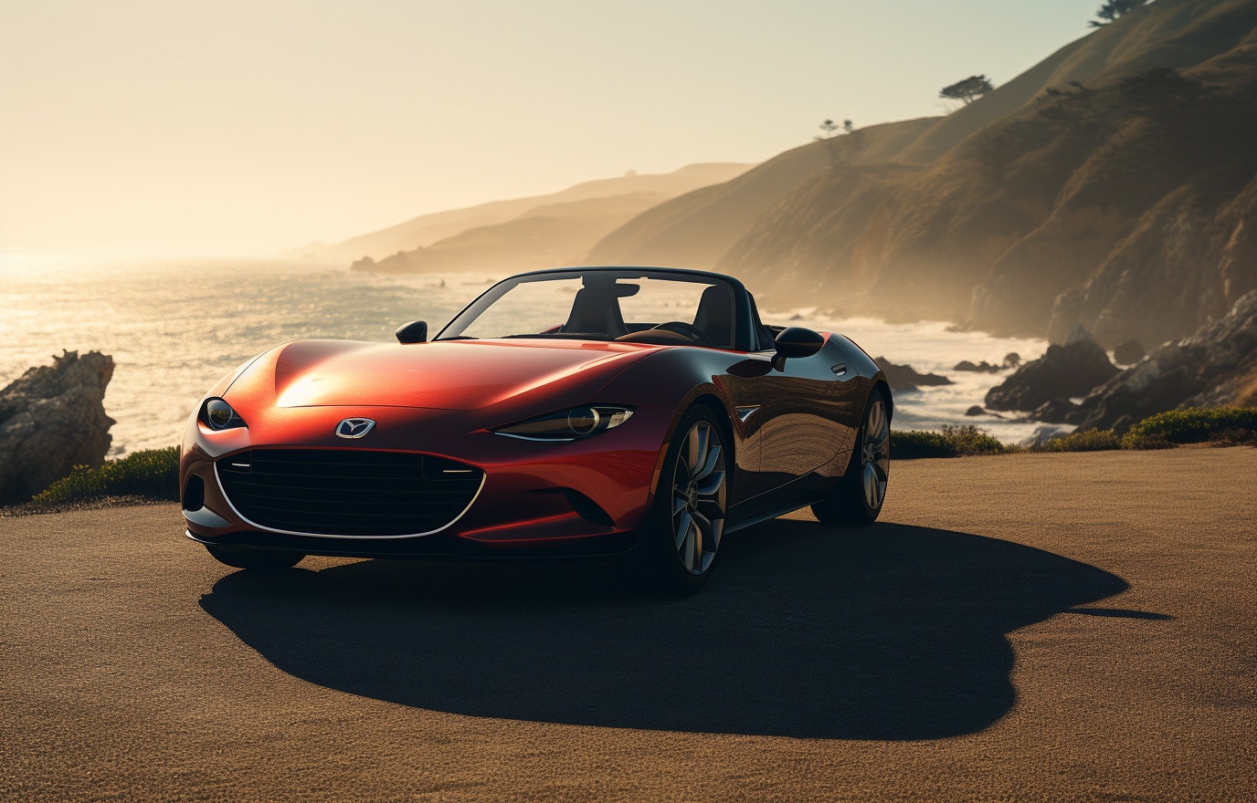 Mazda Miata Concept Roadster with Retro Headlights