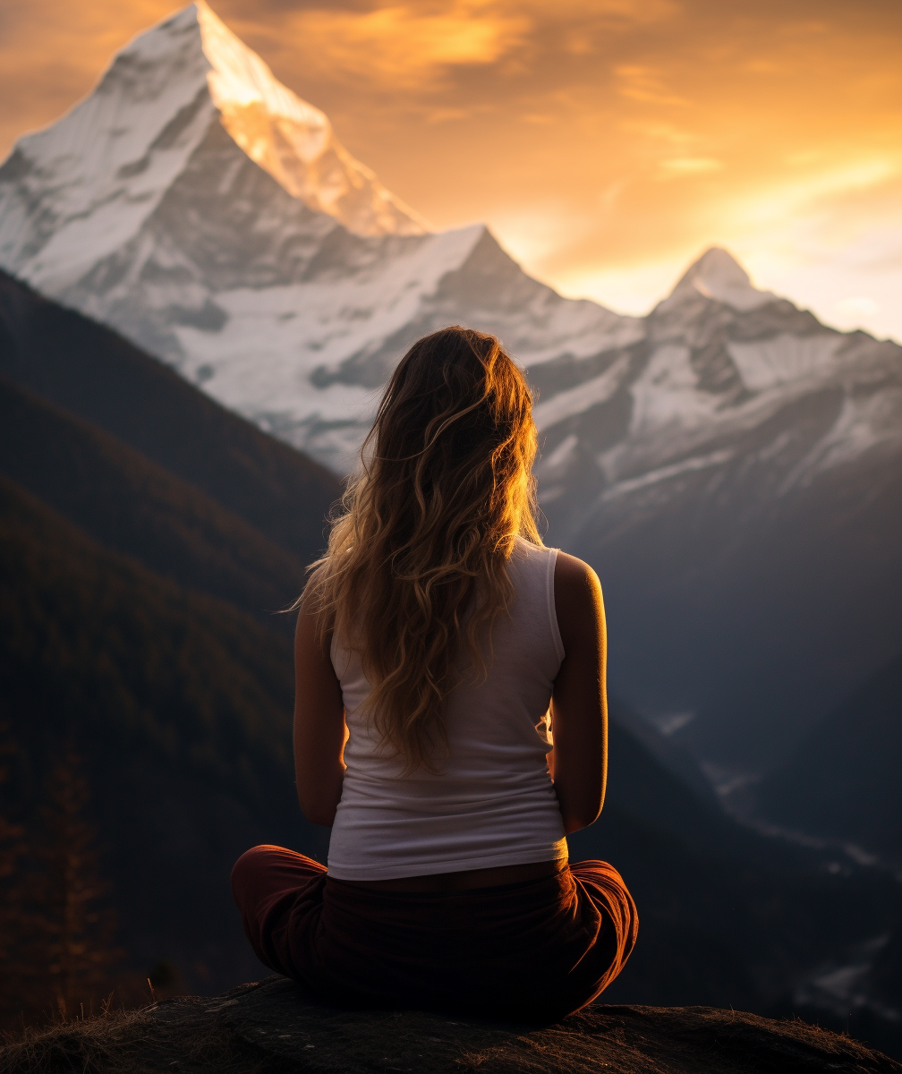 Meditation in the Himalayas for Nirvana