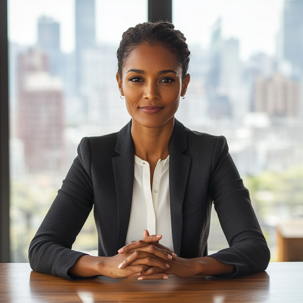 Professional Woman Desk Confidence Arrogance