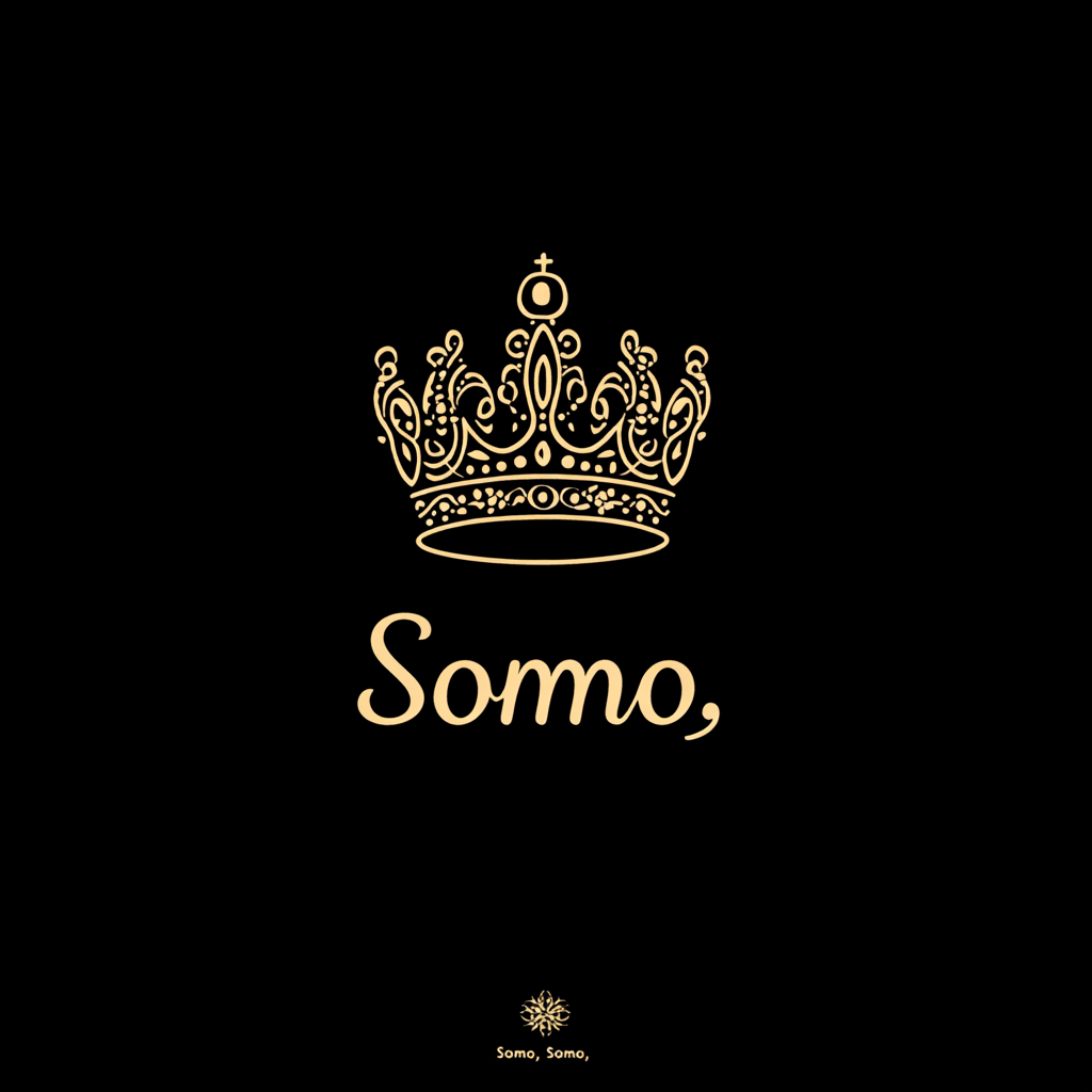 Elegant Crown Logo Somo Brand